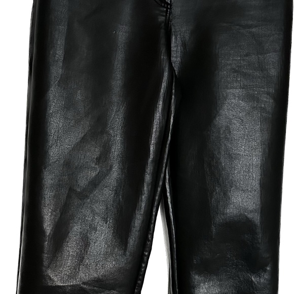 Aritzia Wilfred Black Melina Super High Rise Leather Pant - Picture 4 of 10